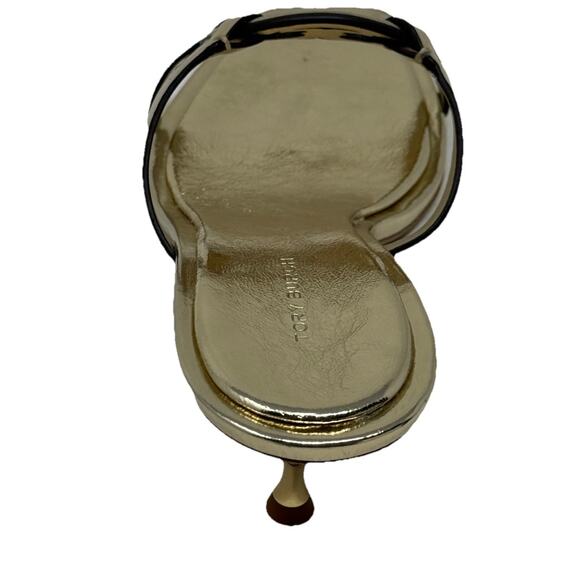 Tory Burch Geo Bombay Miller low heel sandal shoes gold 9 39 - Picture 5 of 8